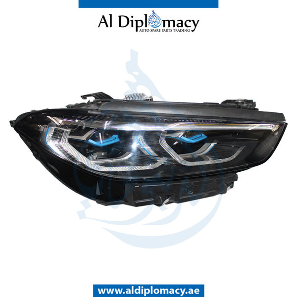 Right Headlight, LASER Light, COMPLETE for BMW 8 Series F91 (2019-2023) models, Part Number UN-63118739606-CO